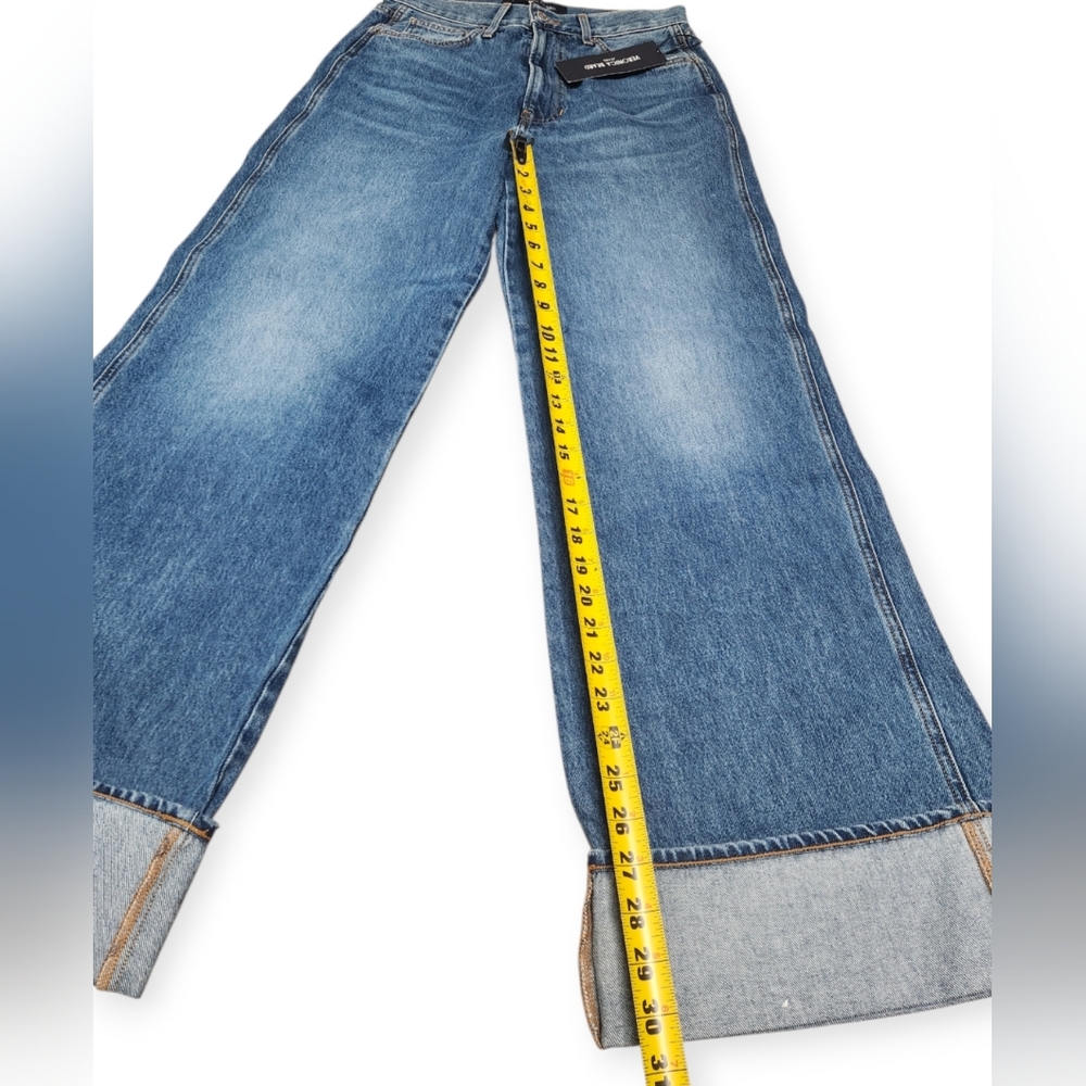 VERONICA BEARD New TAYLOR High Rise Wide Legs Blue Jeans In Rebel Stone Size 29 - Picture 12 of 15